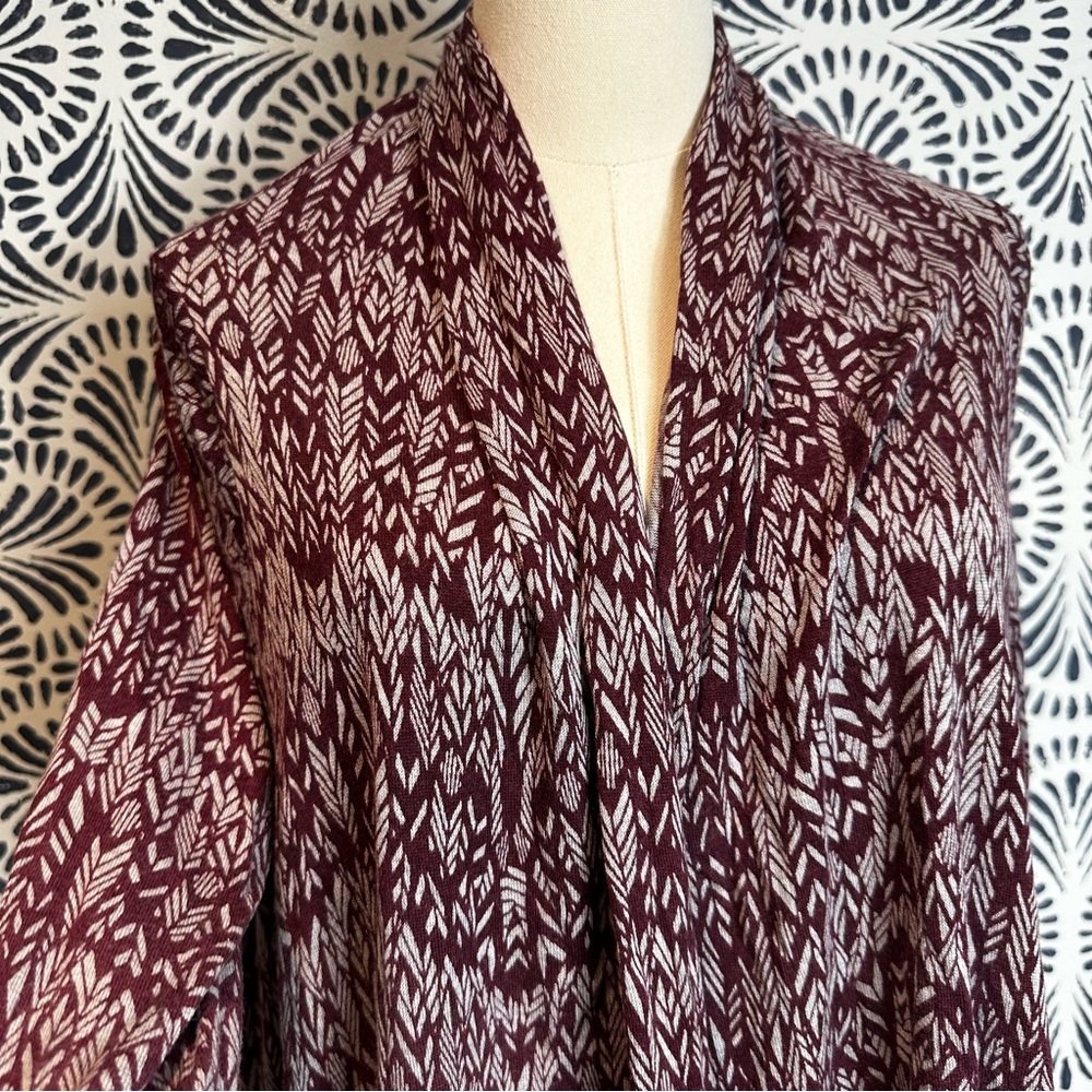 Zadig & Voltaire Open Front Silk Cashmere Ana Waterfall Cardigan Sweater